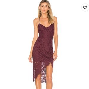 NWT Skylight Dress in Merlot size Large by Lovers and Friends